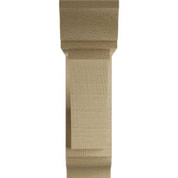 Ekena Millwork - BKTUROTHR00 - Timberthane Rough Cedar Faux Wood Thorton Traditional Bracket w/ Offset Brace