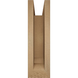 Ekena Millwork - BKTUROTHR00 - Timberthane Rough Cedar Faux Wood Thorton Traditional Bracket w/ Offset Brace