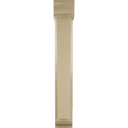Ekena Millwork - BKTUR0352X16X24THR01RCPR - Timberthane Faux Wood Thorton Style Bracket w/ Offset Brace, Traditional Ends, 3 1/2"W x 16"D x 24"H, Primed Tan