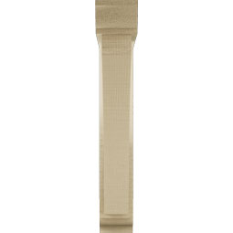 Ekena Millwork - BKTUR0352X18X22THR01RCPR - Timberthane Faux Wood Thorton Style Bracket w/ Offset Brace, Traditional Ends, 3 1/2"W x 18"D x 22"H, Primed Tan