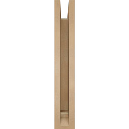 Ekena Millwork - BKTUR0352X18X22THR01RCPR - Timberthane Faux Wood Thorton Style Bracket w/ Offset Brace, Traditional Ends, 3 1/2"W x 18"D x 22"H, Primed Tan