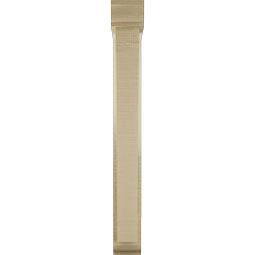 Ekena Millwork - BKTUR0352X18X30THR01RCPR - Timberthane Faux Wood Thorton Style Bracket w/ Offset Brace, Traditional Ends, 3 1/2"W x 18"D x 30"H, Primed Tan