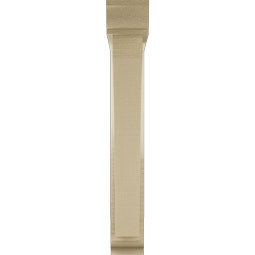 Ekena Millwork - BKTUR0352X20X24THR01RCPR - Timberthane Faux Wood Thorton Style Bracket w/ Offset Brace, Traditional Ends, 3 1/2"W x 20"D x 24"H, Primed Tan