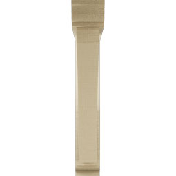 Ekena Millwork - BKTUR0352X22X22THR01RCPR - Timberthane Faux Wood Thorton Style Bracket w/ Offset Brace, Traditional Ends, 3 1/2"W x 22"D x 22"H, Primed Tan