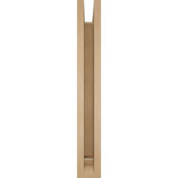 Ekena Millwork - BKTUR0352X22X26THR01RCPR - Timberthane Faux Wood Thorton Style Bracket w/ Offset Brace, Traditional Ends, 3 1/2"W x 22"D x 26"H, Primed Tan