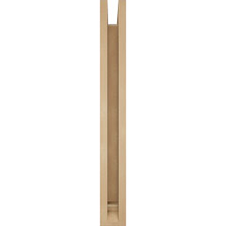 Ekena Millwork - BKTUR0352X22X30THR01RCPR - Timberthane Faux Wood Thorton Style Bracket w/ Offset Brace, Traditional Ends, 3 1/2"W x 22"D x 30"H, Primed Tan