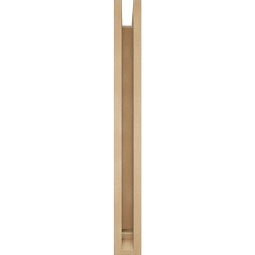 Ekena Millwork - BKTUR0352X24X32THR01RCPR - Timberthane Faux Wood Thorton Style Bracket w/ Offset Brace, Traditional Ends, 3 1/2"W x 24"D x 32"H, Primed Tan