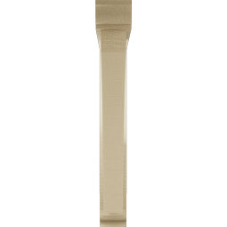 Ekena Millwork - BKTUR0352X26X26THR01RCPR - Timberthane Faux Wood Thorton Style Bracket w/ Offset Brace, Traditional Ends, 3 1/2"W x 26"D x 26"H, Primed Tan