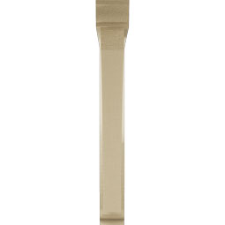 Ekena Millwork - BKTUR0352X28X28THR01RCPR - Timberthane Faux Wood Thorton Style Bracket w/ Offset Brace, Traditional Ends, 3 1/2"W x 28"D x 28"H, Primed Tan