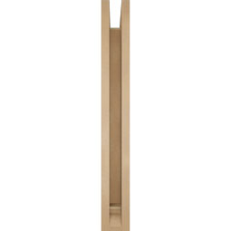 Ekena Millwork - BKTUR0352X28X28THR01RCPR - Timberthane Faux Wood Thorton Style Bracket w/ Offset Brace, Traditional Ends, 3 1/2"W x 28"D x 28"H, Primed Tan