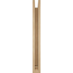 Ekena Millwork - BKTUR0352X28X32THR01RCPR - Timberthane Faux Wood Thorton Style Bracket w/ Offset Brace, Traditional Ends, 3 1/2"W x 28"D x 32"H, Primed Tan