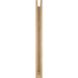 Ekena Millwork - BKTUR0352X28X40THR01RCPR - Timberthane Faux Wood Thorton Style Bracket w/ Offset Brace, Traditional Ends, 3 1/2"W x 28"D x 40"H, Primed Tan