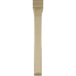 Ekena Millwork - BKTUR0352X30X30THR01RCPR - Timberthane Faux Wood Thorton Style Bracket w/ Offset Brace, Traditional Ends, 3 1/2"W x 30"D x 30"H, Primed Tan