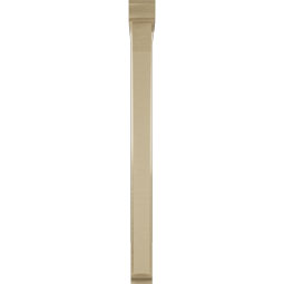Ekena Millwork - BKTUR0352X30X42THR01RCPR - Timberthane Faux Wood Thorton Style Bracket w/ Offset Brace, Traditional Ends, 3 1/2"W x 30"D x 42"H, Primed Tan