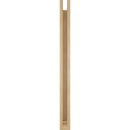 Ekena Millwork - BKTUR0352X30X42THR01RCPR - Timberthane Faux Wood Thorton Style Bracket w/ Offset Brace, Traditional Ends, 3 1/2"W x 30"D x 42"H, Primed Tan