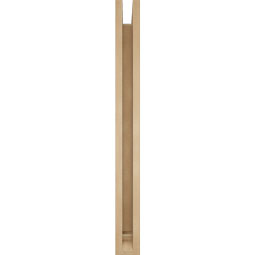 Ekena Millwork - BKTUR0352X32X36THR01RCPR - Timberthane Faux Wood Thorton Style Bracket w/ Offset Brace, Traditional Ends, 3 1/2"W x 32"D x 36"H, Primed Tan
