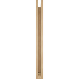 Ekena Millwork - BKTUR0352X32X38THR01RCPR - Timberthane Faux Wood Thorton Style Bracket w/ Offset Brace, Traditional Ends, 3 1/2"W x 32"D x 38"H, Primed Tan