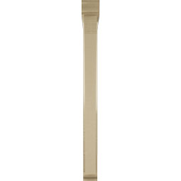 Ekena Millwork - BKTUR0352X32X40THR01RCPR - Timberthane Faux Wood Thorton Style Bracket w/ Offset Brace, Traditional Ends, 3 1/2"W x 32"D x 40"H, Primed Tan