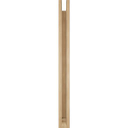 Ekena Millwork - BKTUR0352X32X40THR01RCPR - Timberthane Faux Wood Thorton Style Bracket w/ Offset Brace, Traditional Ends, 3 1/2"W x 32"D x 40"H, Primed Tan