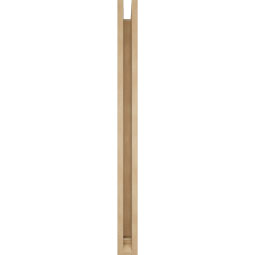 Ekena Millwork - BKTUR0352X32X44THR01RCPR - Timberthane Faux Wood Thorton Style Bracket w/ Offset Brace, Traditional Ends, 3 1/2"W x 32"D x 44"H, Primed Tan