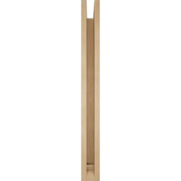 Ekena Millwork - BKTUR0352X34X34THR01RCPR - Timberthane Faux Wood Thorton Style Bracket w/ Offset Brace, Traditional Ends, 3 1/2"W x 34"D x 34"H, Primed Tan