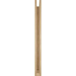 Ekena Millwork - BKTUR0352X34X40THR01RCPR - Timberthane Faux Wood Thorton Style Bracket w/ Offset Brace, Traditional Ends, 3 1/2"W x 34"D x 40"H, Primed Tan