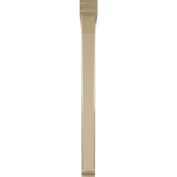 Ekena Millwork - BKTUR0352X36X40THR01RCPR - Timberthane Faux Wood Thorton Style Bracket w/ Offset Brace, Traditional Ends, 3 1/2"W x 36"D x 40"H, Primed Tan