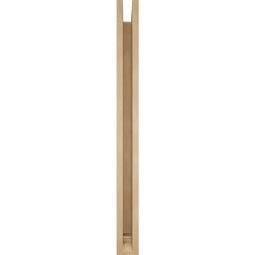 Ekena Millwork - BKTUR0352X36X40THR01RCPR - Timberthane Faux Wood Thorton Style Bracket w/ Offset Brace, Traditional Ends, 3 1/2"W x 36"D x 40"H, Primed Tan
