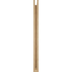 Ekena Millwork - BKTUR0352X36X48THR01RCPR - Timberthane Faux Wood Thorton Style Bracket w/ Offset Brace, Traditional Ends, 3 1/2"W x 36"D x 48"H, Primed Tan