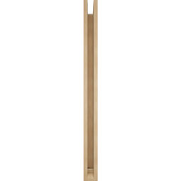Ekena Millwork - BKTUR0352X38X44THR01RCPR - Timberthane Faux Wood Thorton Style Bracket w/ Offset Brace, Traditional Ends, 3 1/2"W x 38"D x 44"H, Primed Tan