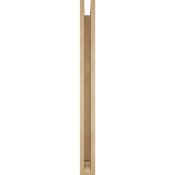 Ekena Millwork - BKTUR0352X40X40THR01RCPR - Timberthane Faux Wood Thorton Style Bracket w/ Offset Brace, Traditional Ends, 3 1/2"W x 40"D x 40"H, Primed Tan