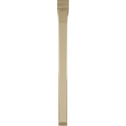Ekena Millwork - BKTUR0352X40X44THR01RCPR - Timberthane Faux Wood Thorton Style Bracket w/ Offset Brace, Traditional Ends, 3 1/2"W x 40"D x 44"H, Primed Tan