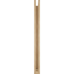 Ekena Millwork - BKTUR0352X40X44THR01RCPR - Timberthane Faux Wood Thorton Style Bracket w/ Offset Brace, Traditional Ends, 3 1/2"W x 40"D x 44"H, Primed Tan