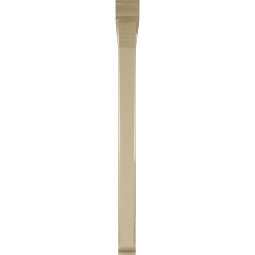 Ekena Millwork - BKTUR0352X44X44THR01RCPR - Timberthane Faux Wood Thorton Style Bracket w/ Offset Brace, Traditional Ends, 3 1/2"W x 44"D x 44"H, Primed Tan