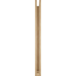 Ekena Millwork - BKTUR0352X44X44THR01RCPR - Timberthane Faux Wood Thorton Style Bracket w/ Offset Brace, Traditional Ends, 3 1/2"W x 44"D x 44"H, Primed Tan
