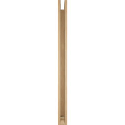 Ekena Millwork - BKTUR0352X46X46THR01RCPR - Timberthane Faux Wood Thorton Style Bracket w/ Offset Brace, Traditional Ends, 3 1/2"W x 46"D x 46"H, Primed Tan