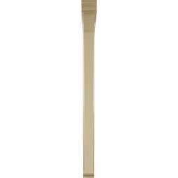 Ekena Millwork - BKTUR0352X48X48THR01RCPR - Timberthane Faux Wood Thorton Style Bracket w/ Offset Brace, Traditional Ends, 3 1/2"W x 48"D x 48"H, Primed Tan