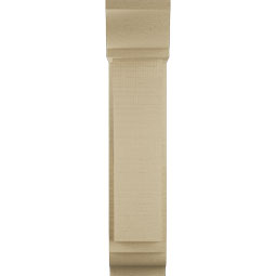 Ekena Millwork - BKTUR0554X14X26THR01RCPR - Timberthane Faux Wood Thorton Style Bracket w/ Offset Brace, Traditional Ends, 5 1/2"W x 14"D x 26"H, Primed Tan
