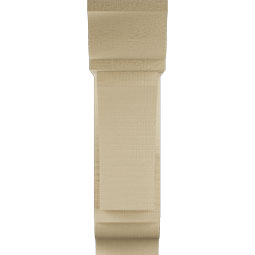 Ekena Millwork - BKTUR0554X16X20THR01RCPR - Timberthane Faux Wood Thorton Style Bracket w/ Offset Brace, Traditional Ends, 5 1/2"W x 16"D x 20"H, Primed Tan