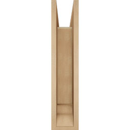 Ekena Millwork - BKTUR0554X18X26THR01RCPR - Timberthane Faux Wood Thorton Style Bracket w/ Offset Brace, Traditional Ends, 5 1/2"W x 18"D x 26"H, Primed Tan