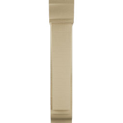 Ekena Millwork - BKTUR0554X18X30THR01RCPR - Timberthane Faux Wood Thorton Style Bracket w/ Offset Brace, Traditional Ends, 5 1/2"W x 18"D x 30"H, Primed Tan