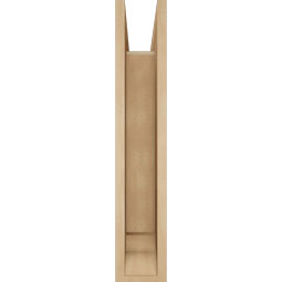 Ekena Millwork - BKTUR0554X18X30THR01RCPR - Timberthane Faux Wood Thorton Style Bracket w/ Offset Brace, Traditional Ends, 5 1/2"W x 18"D x 30"H, Primed Tan
