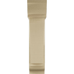 Ekena Millwork - BKTUR0554X20X24THR01RCPR - Timberthane Faux Wood Thorton Style Bracket w/ Offset Brace, Traditional Ends, 5 1/2"W x 20"D x 24"H, Primed Tan