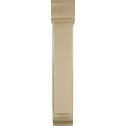Ekena Millwork - BKTUR0554X20X32THR01RCPR - Timberthane Faux Wood Thorton Style Bracket w/ Offset Brace, Traditional Ends, 5 1/2"W x 20"D x 32"H, Primed Tan