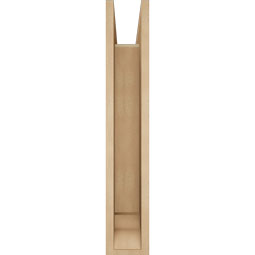 Ekena Millwork - BKTUR0554X20X32THR01RCPR - Timberthane Faux Wood Thorton Style Bracket w/ Offset Brace, Traditional Ends, 5 1/2"W x 20"D x 32"H, Primed Tan