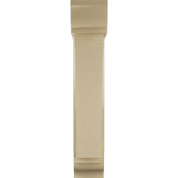 Ekena Millwork - BKTUR0554X22X30THR01RCPR - Timberthane Faux Wood Thorton Style Bracket w/ Offset Brace, Traditional Ends, 5 1/2"W x 22"D x 30"H, Primed Tan