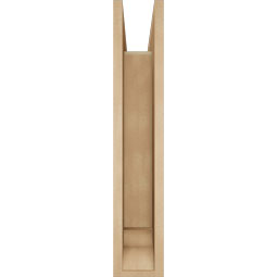 Ekena Millwork - BKTUR0554X22X30THR01RCPR - Timberthane Faux Wood Thorton Style Bracket w/ Offset Brace, Traditional Ends, 5 1/2"W x 22"D x 30"H, Primed Tan