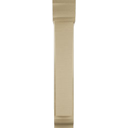 Ekena Millwork - BKTUR0554X22X34THR01RCPR - Timberthane Faux Wood Thorton Style Bracket w/ Offset Brace, Traditional Ends, 5 1/2"W x 22"D x 34"H, Primed Tan