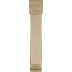 Ekena Millwork - BKTUR0554X24X32THR01RCPR - Timberthane Faux Wood Thorton Style Bracket w/ Offset Brace, Traditional Ends, 5 1/2"W x 24"D x 32"H, Primed Tan