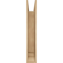Ekena Millwork - BKTUR0554X24X32THR01RCPR - Timberthane Faux Wood Thorton Style Bracket w/ Offset Brace, Traditional Ends, 5 1/2"W x 24"D x 32"H, Primed Tan